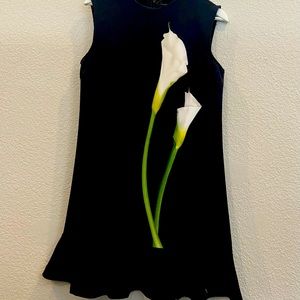 Victoria Beckham Calla Lily Ruffle Hem Dress